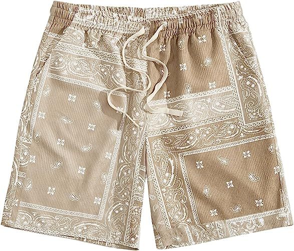 Printed Shorts With Pocket-Waves And Trunks