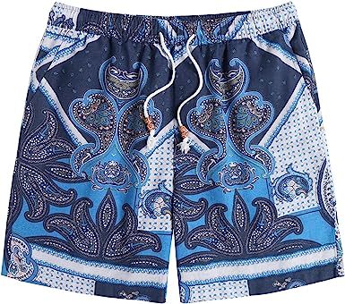 Lightweight Drawstring Summer Beach Shorts-Waves And Trunks