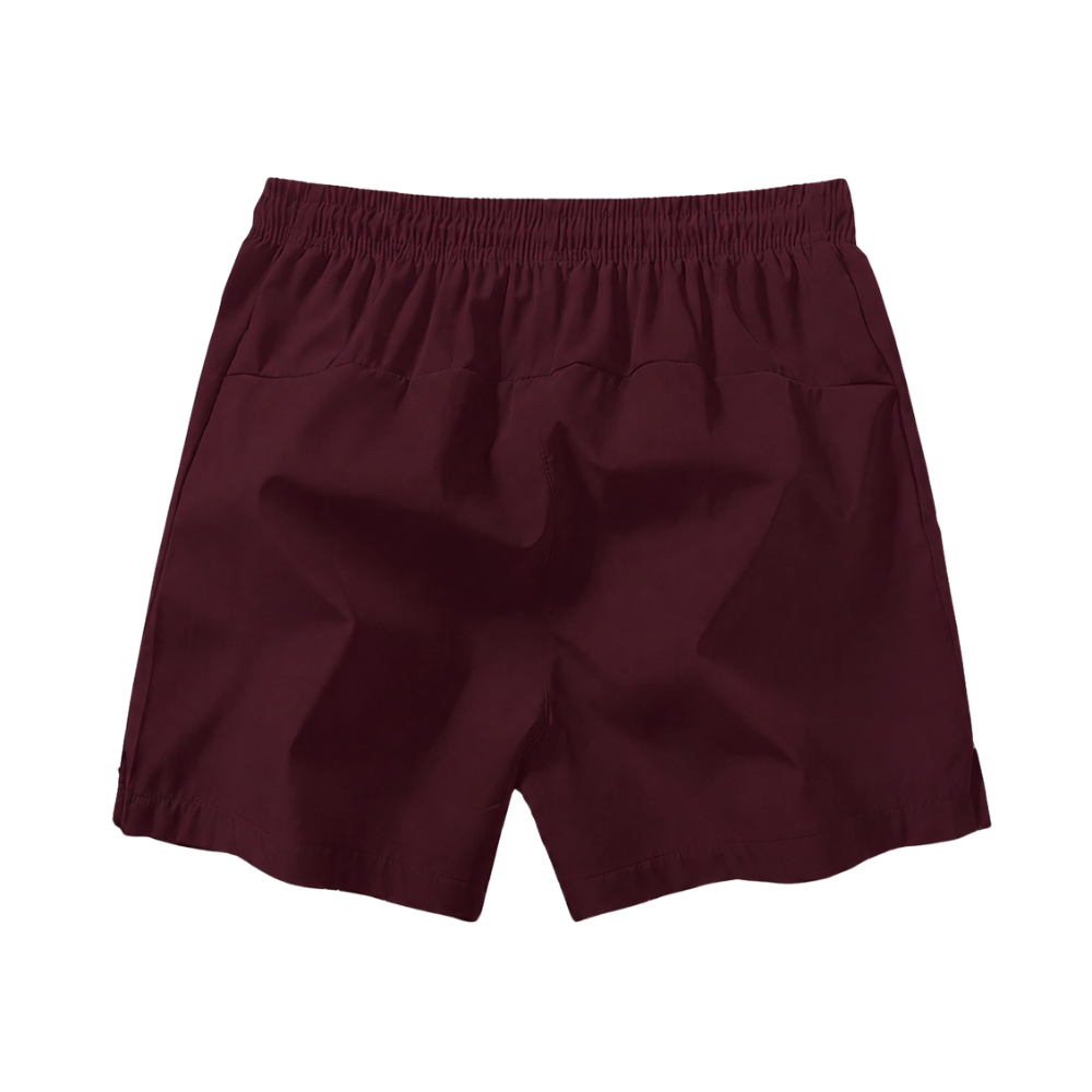Fit Shorts With Zipper And Drawstring For Men