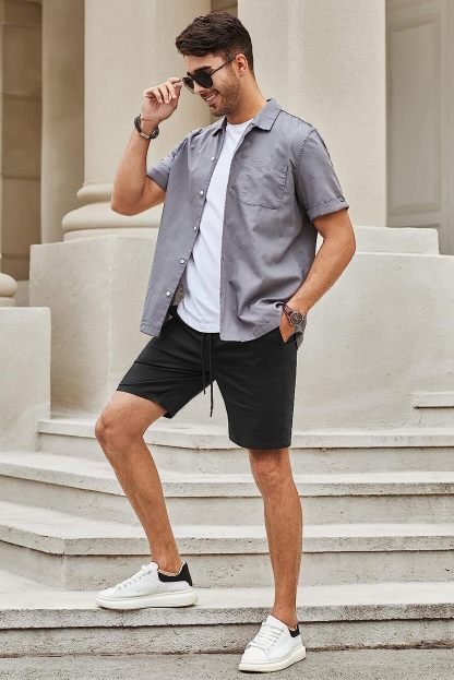 Flex Twill Chino Beach Stretch Shorts-Waves And Trunks