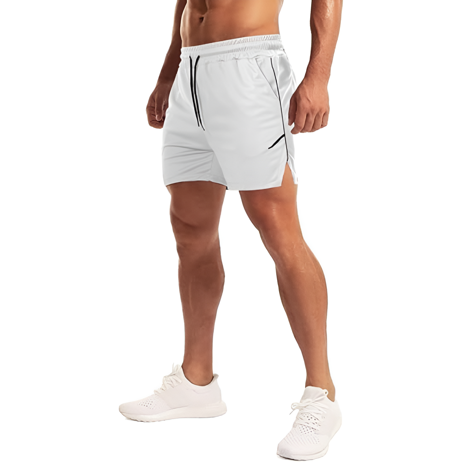 Workout Shorts Zip Pocket – Lightweight and Athletic Fit-Waves And Trunks