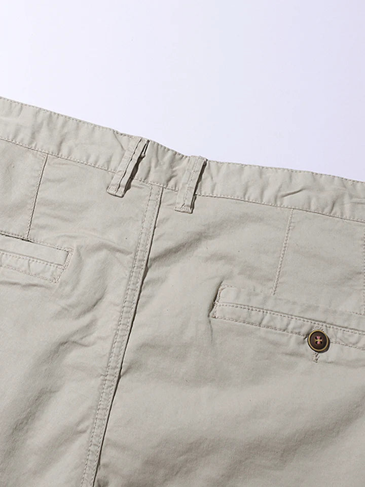 Plain Chino Shorts With Pocket-Waves And Trunks