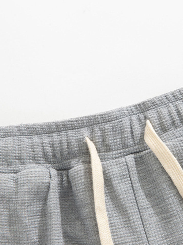 Embroidery Waffle Joggers-Waves And Trunks