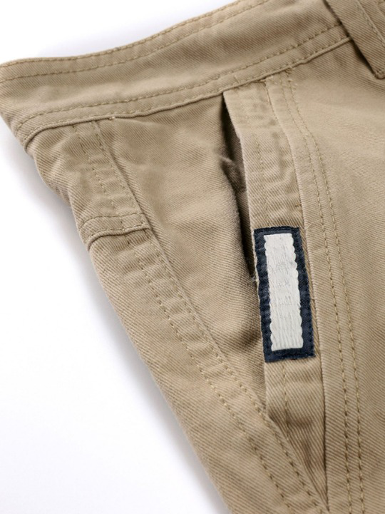 Plain Pattern Chino Shorts-Waves And Trunks