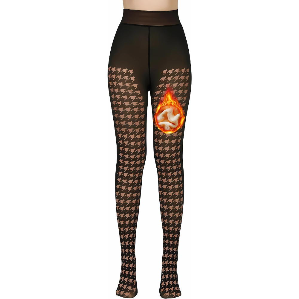 Fleece Lined Tights For Cold Weather-Waves And Trunks