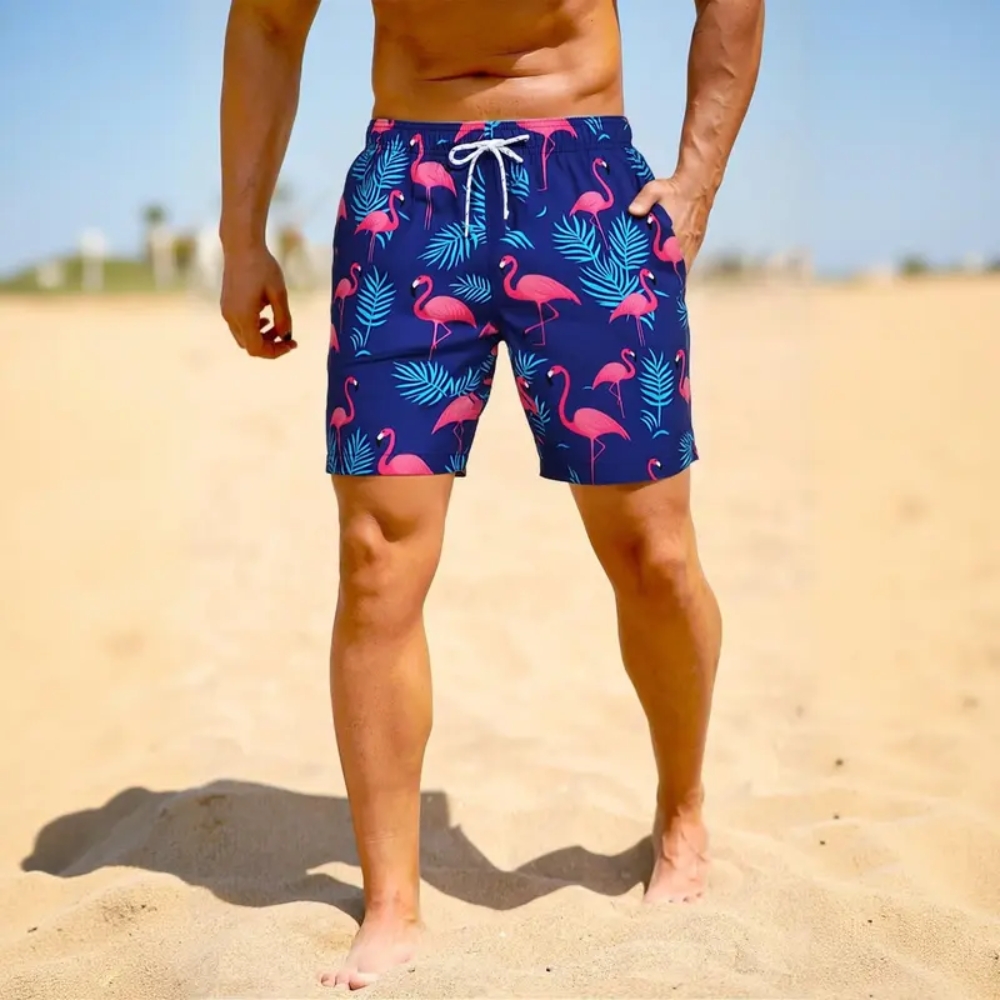 3-Pack Mystery Printed Swim Trunks Men's 5"/ 7" Swimming Board Shorts with Mesh Lining