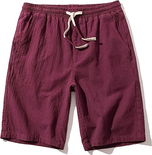 Casual Elastic Waist Shorts-Waves And Trunks