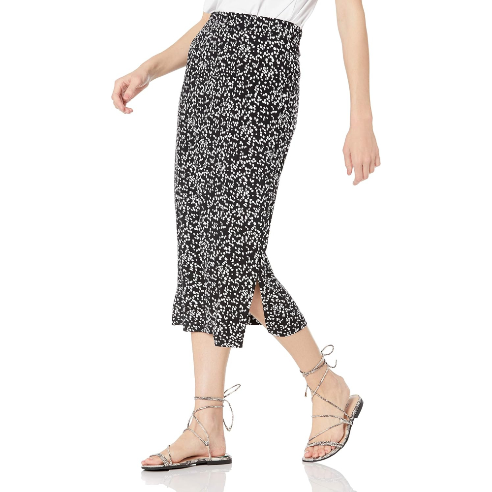 Casual Stretch Knit Midi Skirt With Soft Fit For Women