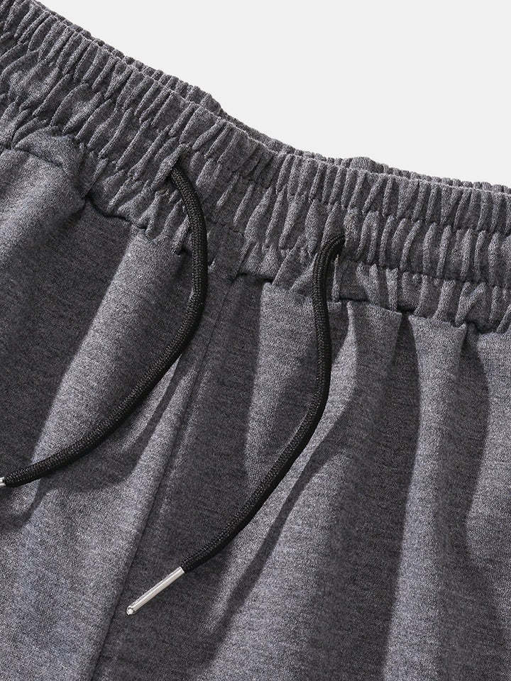 Mid Length Plain Beach Shorts-Waves And Trunks