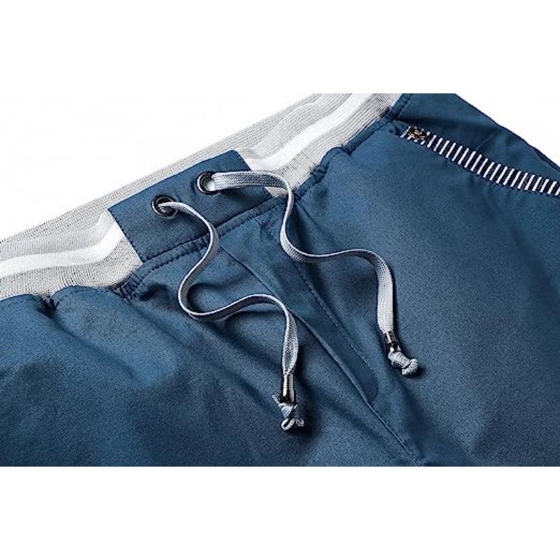 Elastic Waist and Pockets Classic Shorts-Waves And Trunks