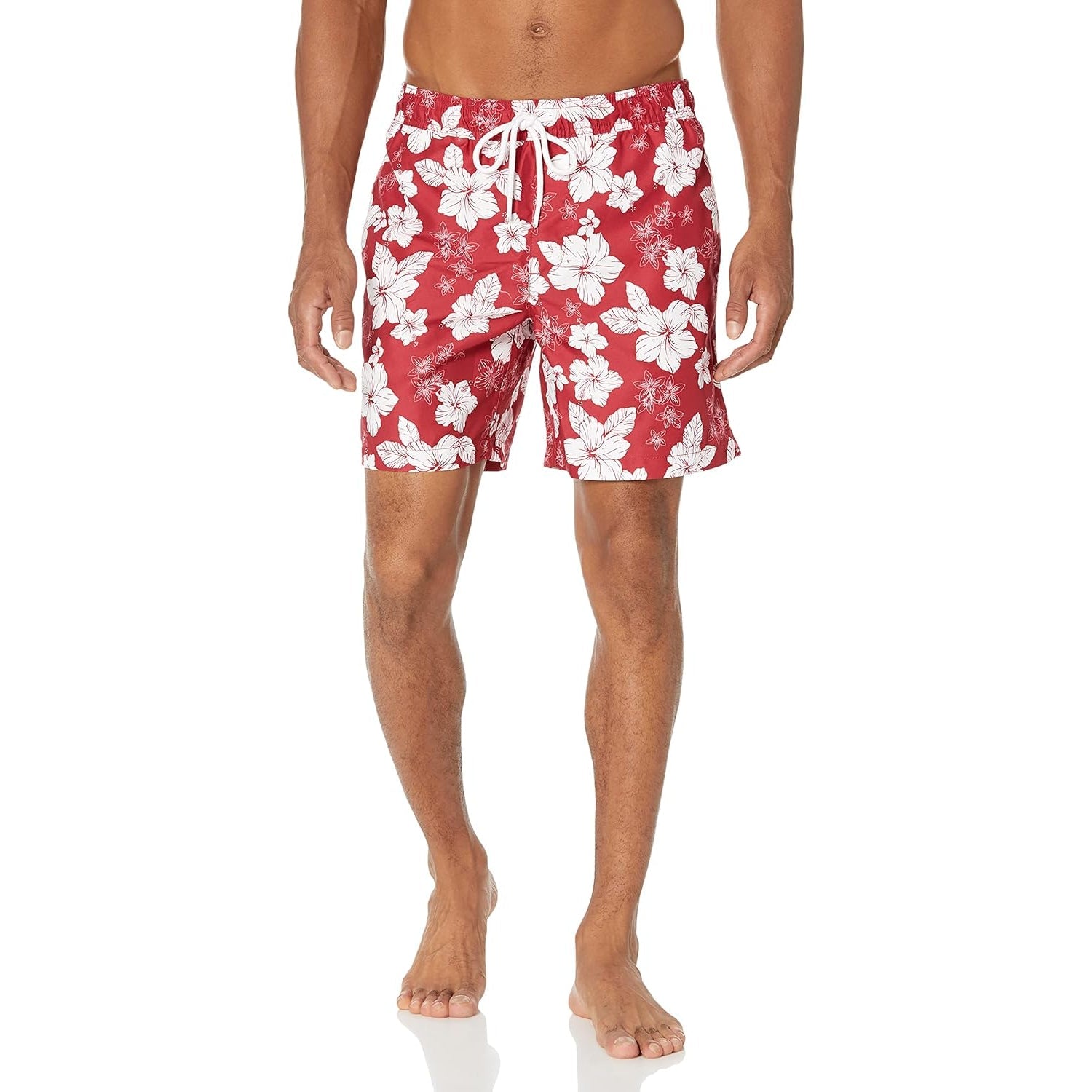 Adjustable Drawstring Swim Trunks-Waves And Trunks