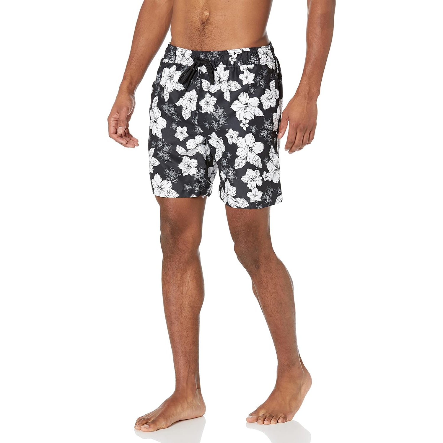 Adjustable Drawstring Swim Trunks-Waves And Trunks