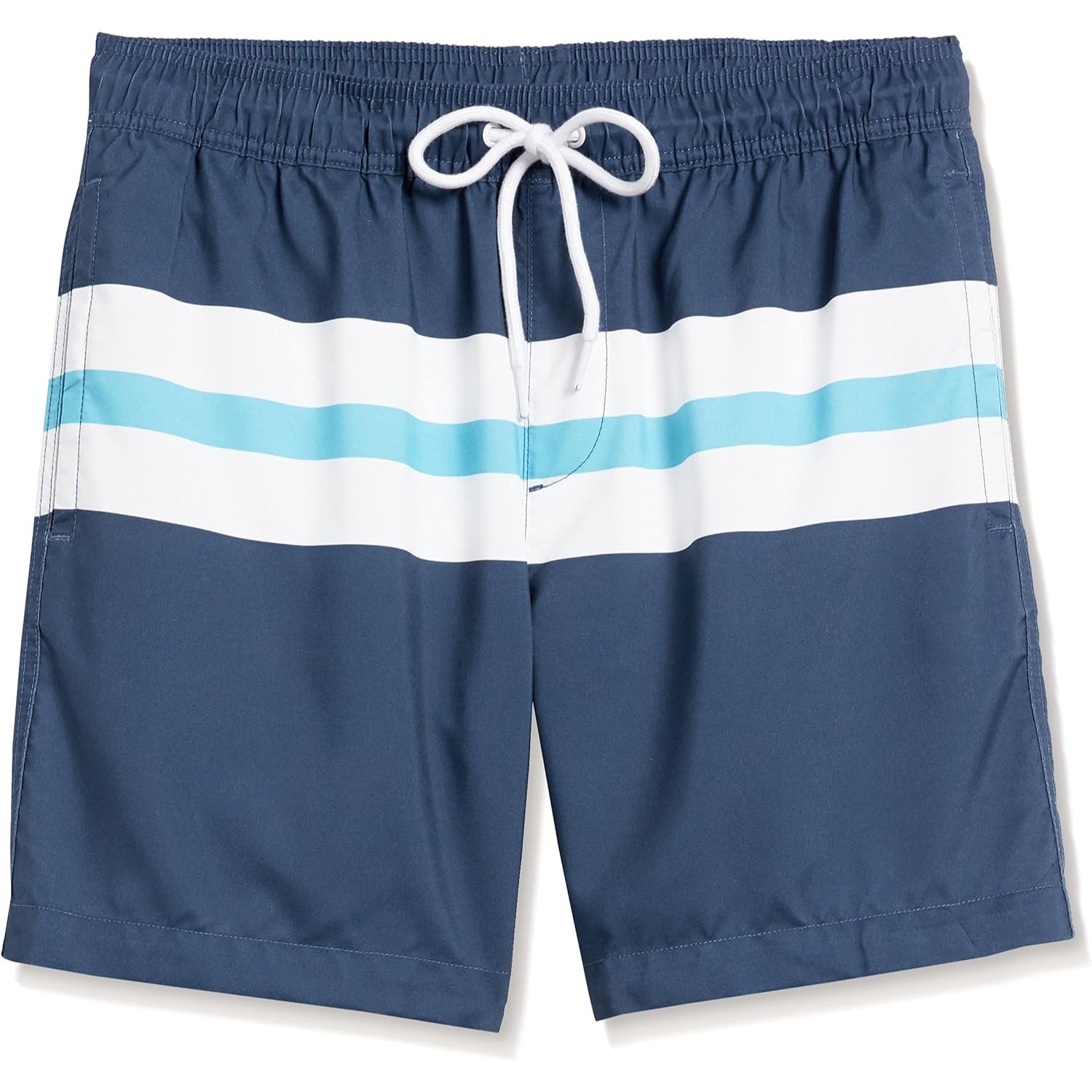 Adjustable Drawstring Swim Trunks-Waves And Trunks