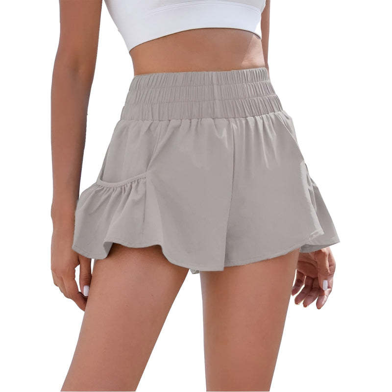 High Rise Athletic Shorts – Quick Dry and Flexible Fit for Workouts-Waves And Trunks