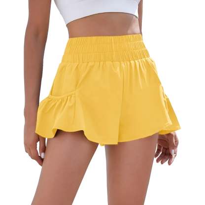 High Rise Athletic Shorts – Quick Dry and Flexible Fit for Workouts-Waves And Trunks