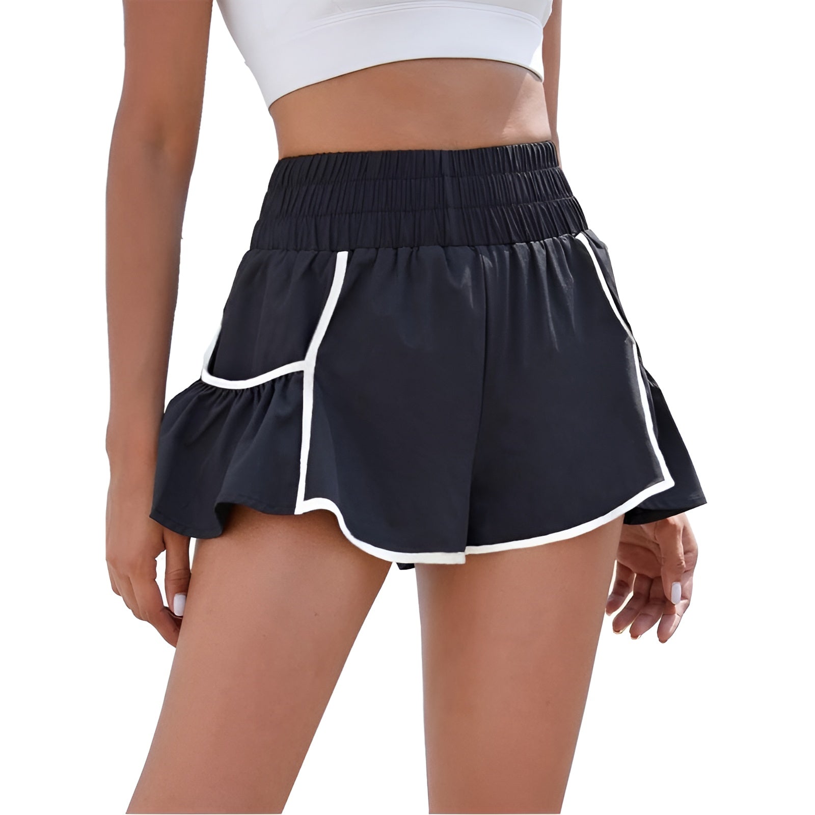 High Rise Running Shorts – Stylish and Comfortable Activewear-Waves And Trunks