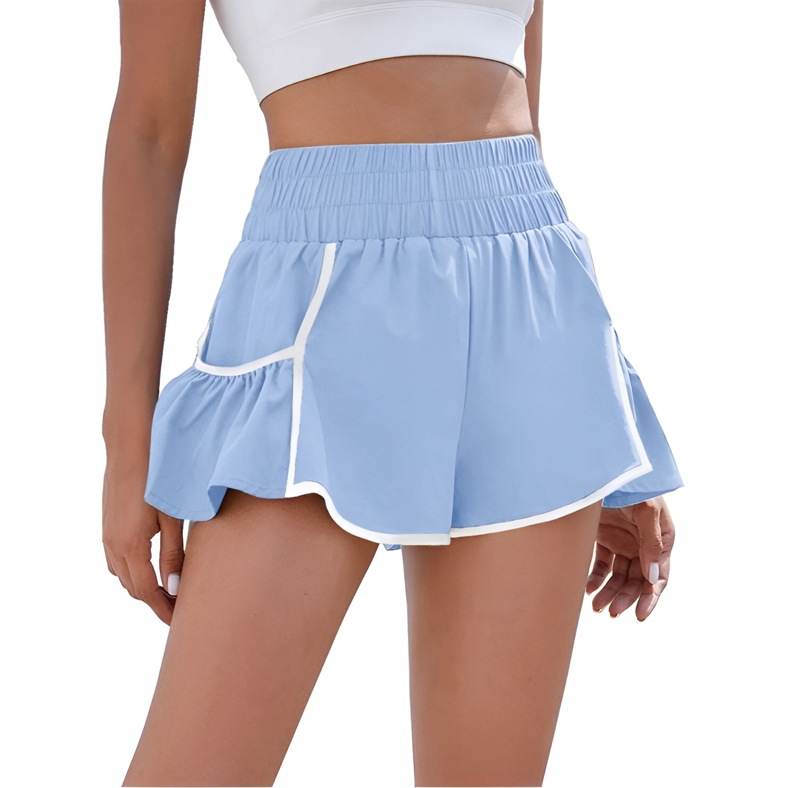 High Rise Running Shorts – Stylish and Comfortable Activewear-Waves And Trunks