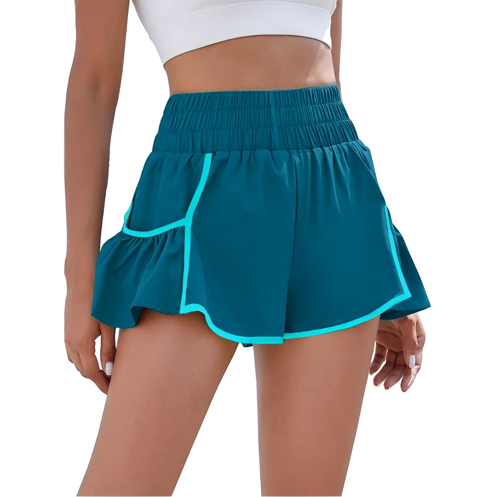 High Rise Running Shorts – Stylish and Comfortable Activewear-Waves And Trunks