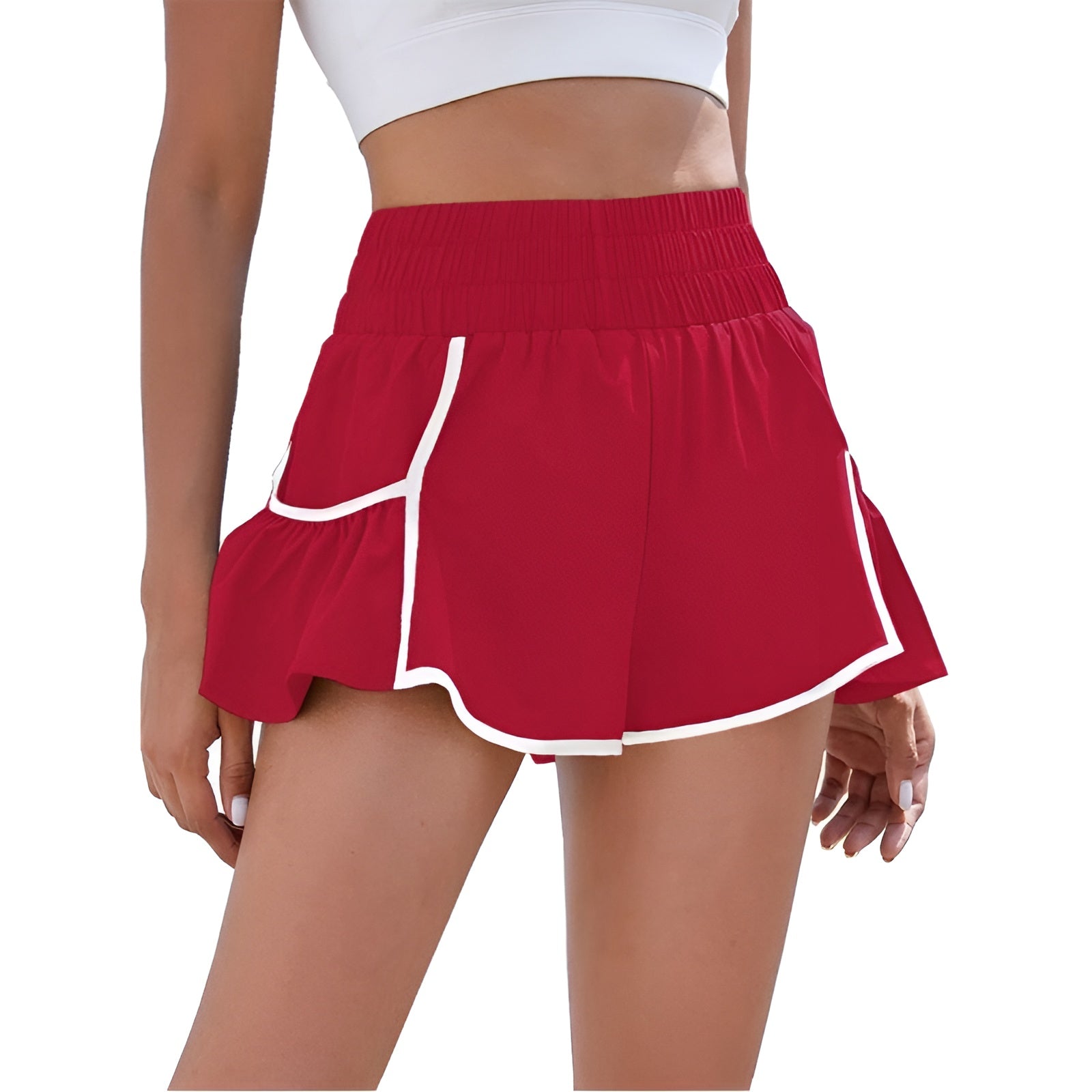 High Rise Running Shorts – Stylish and Comfortable Activewear-Waves And Trunks