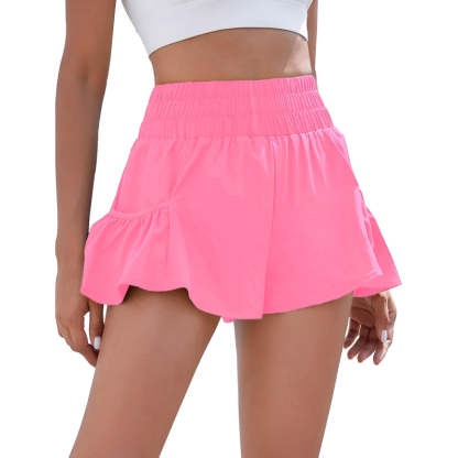 High Rise Athletic Shorts – Quick Dry and Flexible Fit for Workouts-Waves And Trunks