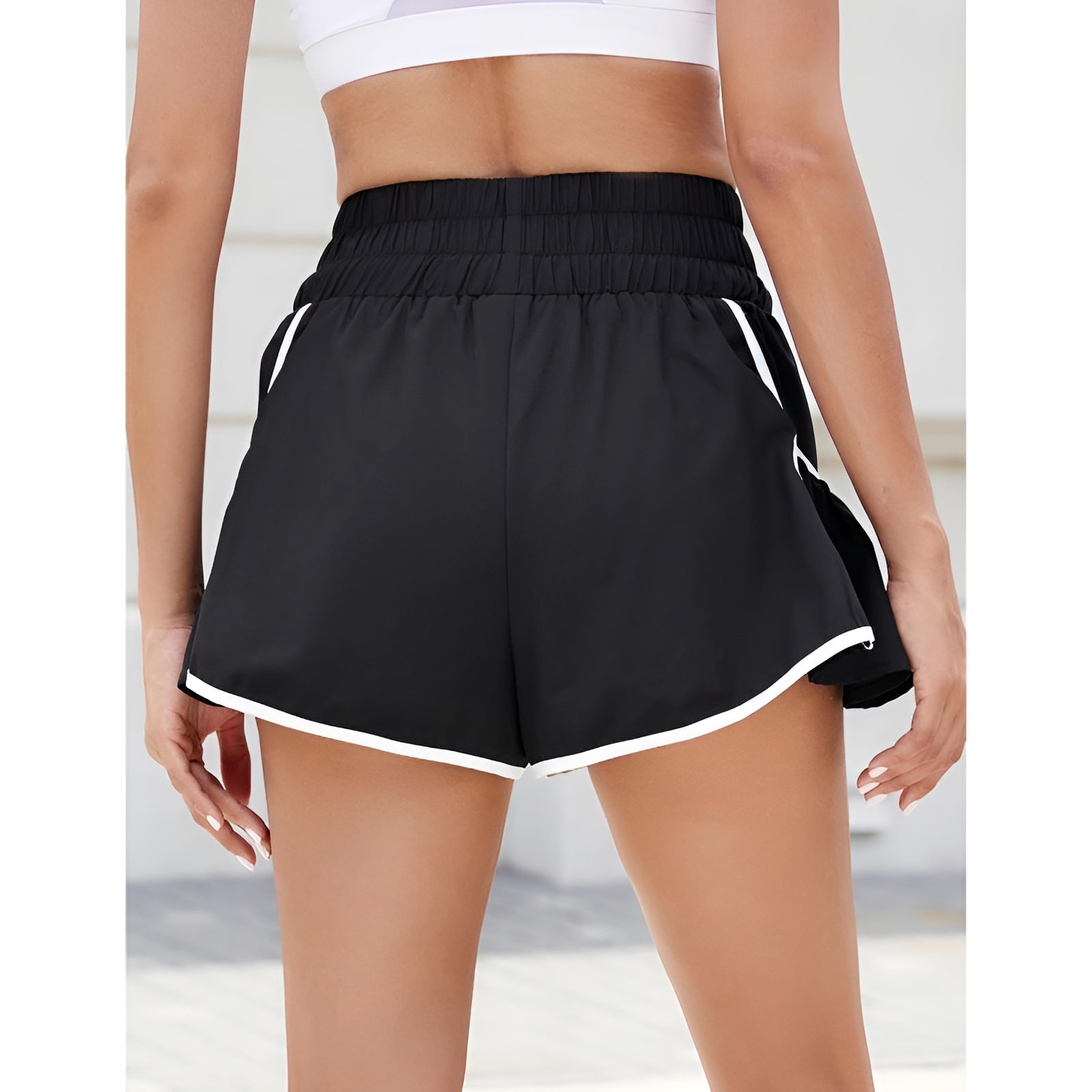 High Rise Running Shorts – Stylish and Comfortable Activewear-Waves And Trunks