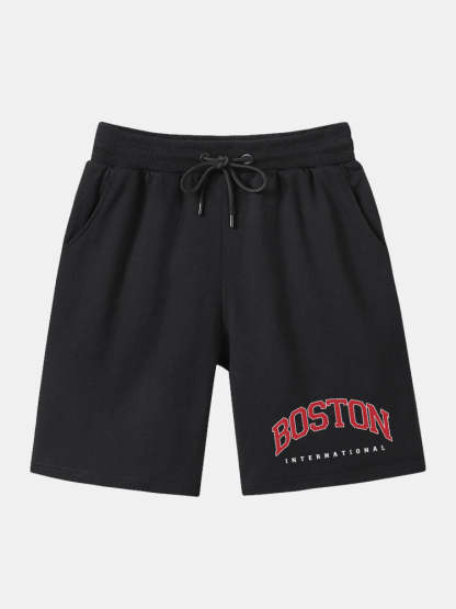 Solid Printed Mid Length Shorts-Waves And Trunks