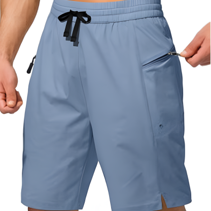 Beach Zipper Pockets Shorts-Waves And Trunks