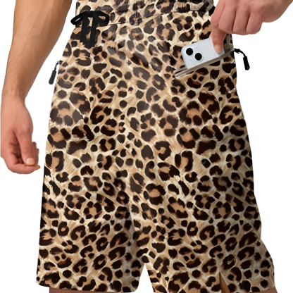 Beach Zipper Pockets Shorts-Waves And Trunks