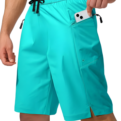 Beach Zipper Pockets Shorts-Waves And Trunks