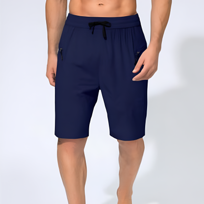 Beach Zipper Pockets Shorts-Waves And Trunks