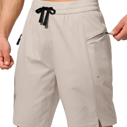 Beach Zipper Pockets Shorts-Waves And Trunks