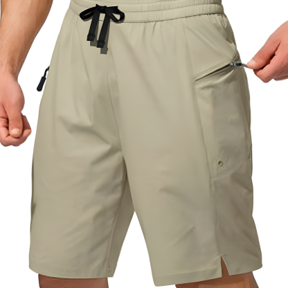 Beach Zipper Pockets Shorts-Waves And Trunks