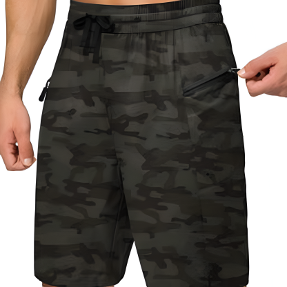 Beach Zipper Pockets Shorts-Waves And Trunks