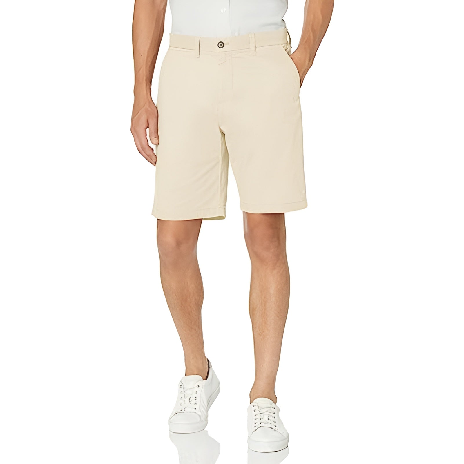 Button Closure Zip Fly Shorts-Waves And Trunks