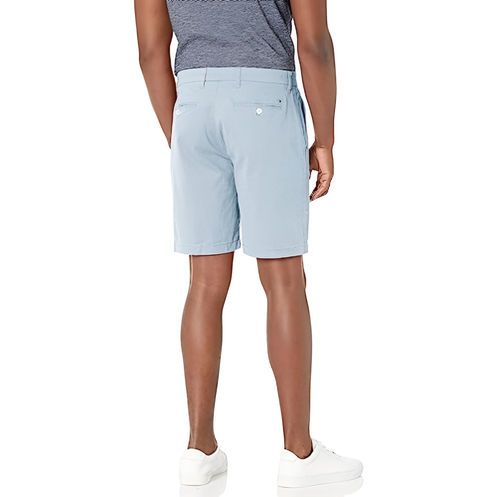 Button Closure Zip Fly Shorts-Waves And Trunks