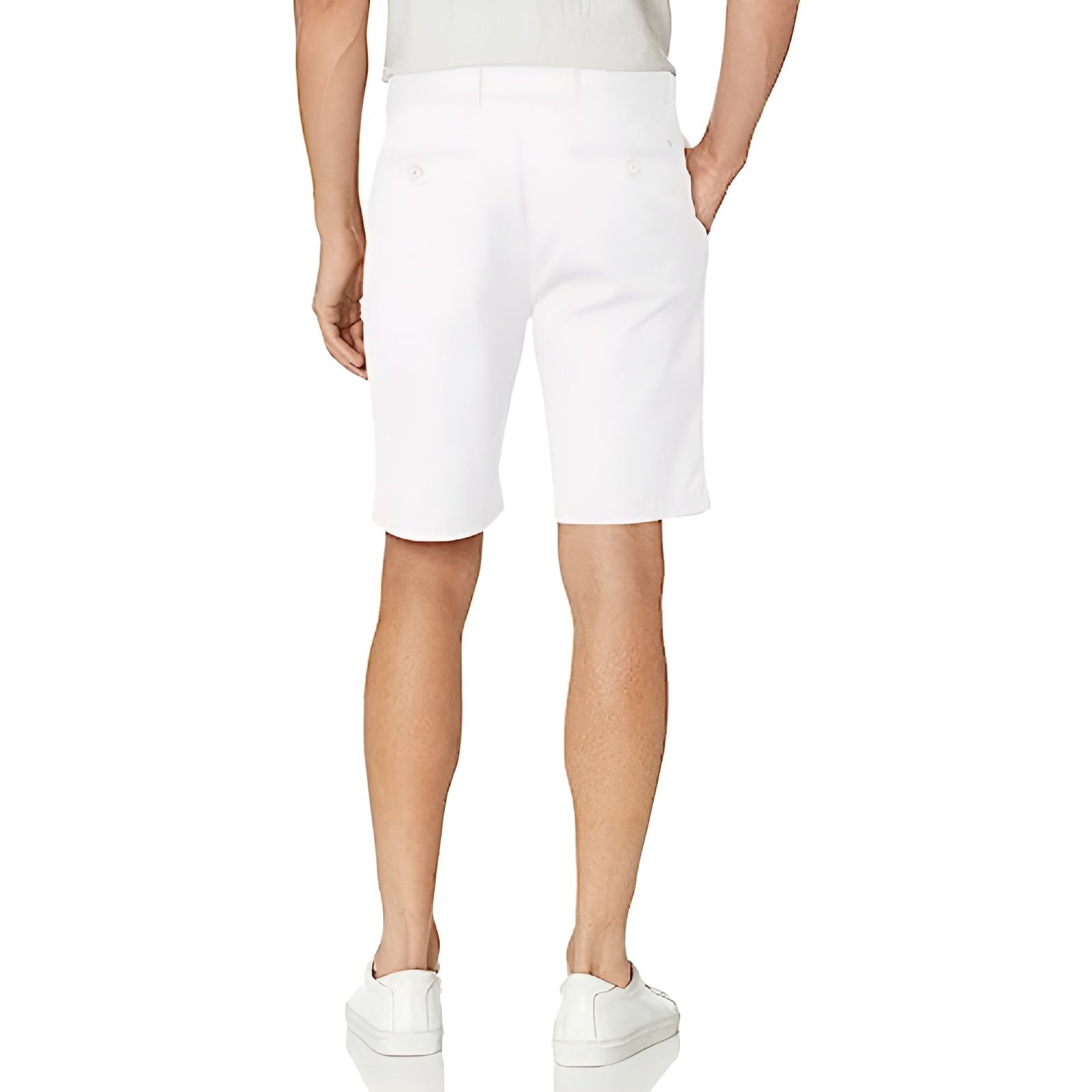 Button Closure Zip Fly Shorts-Waves And Trunks