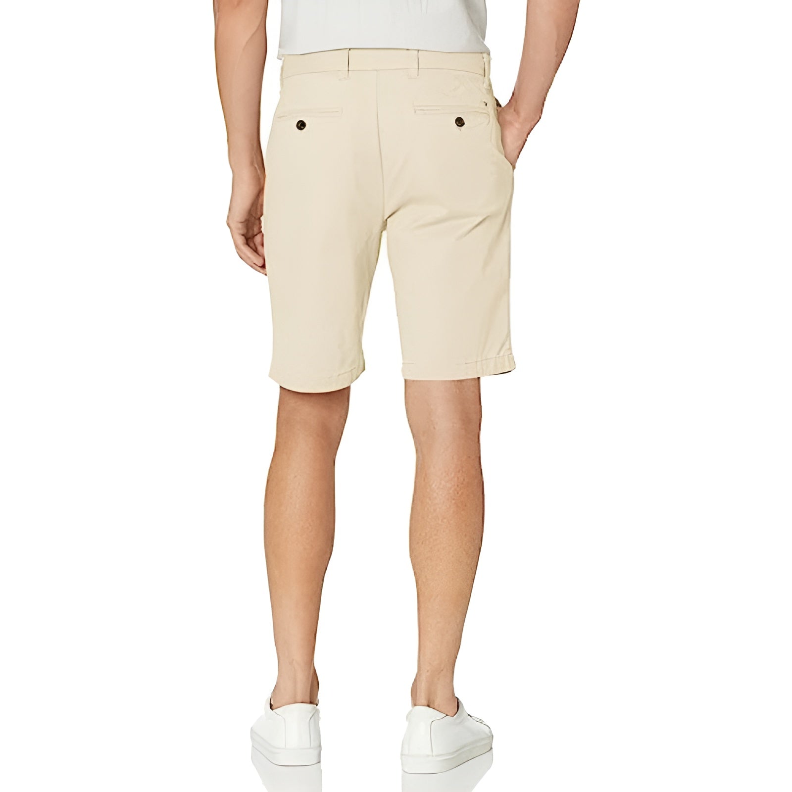 Button Closure Zip Fly Shorts-Waves And Trunks