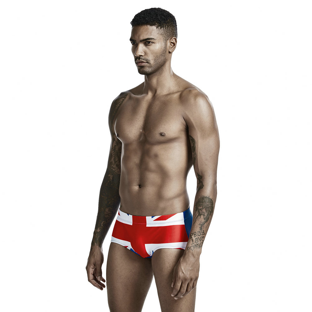 UK Flag String Summer Brief-Waves And Trunks