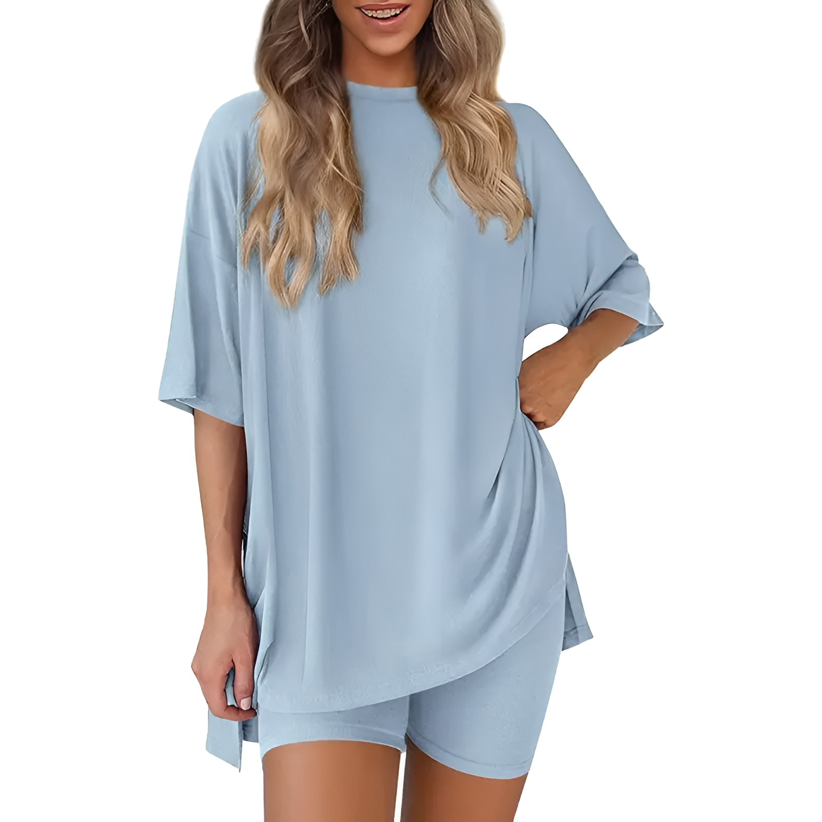 Casual Summer Two Piece Lounge Outfit For Women