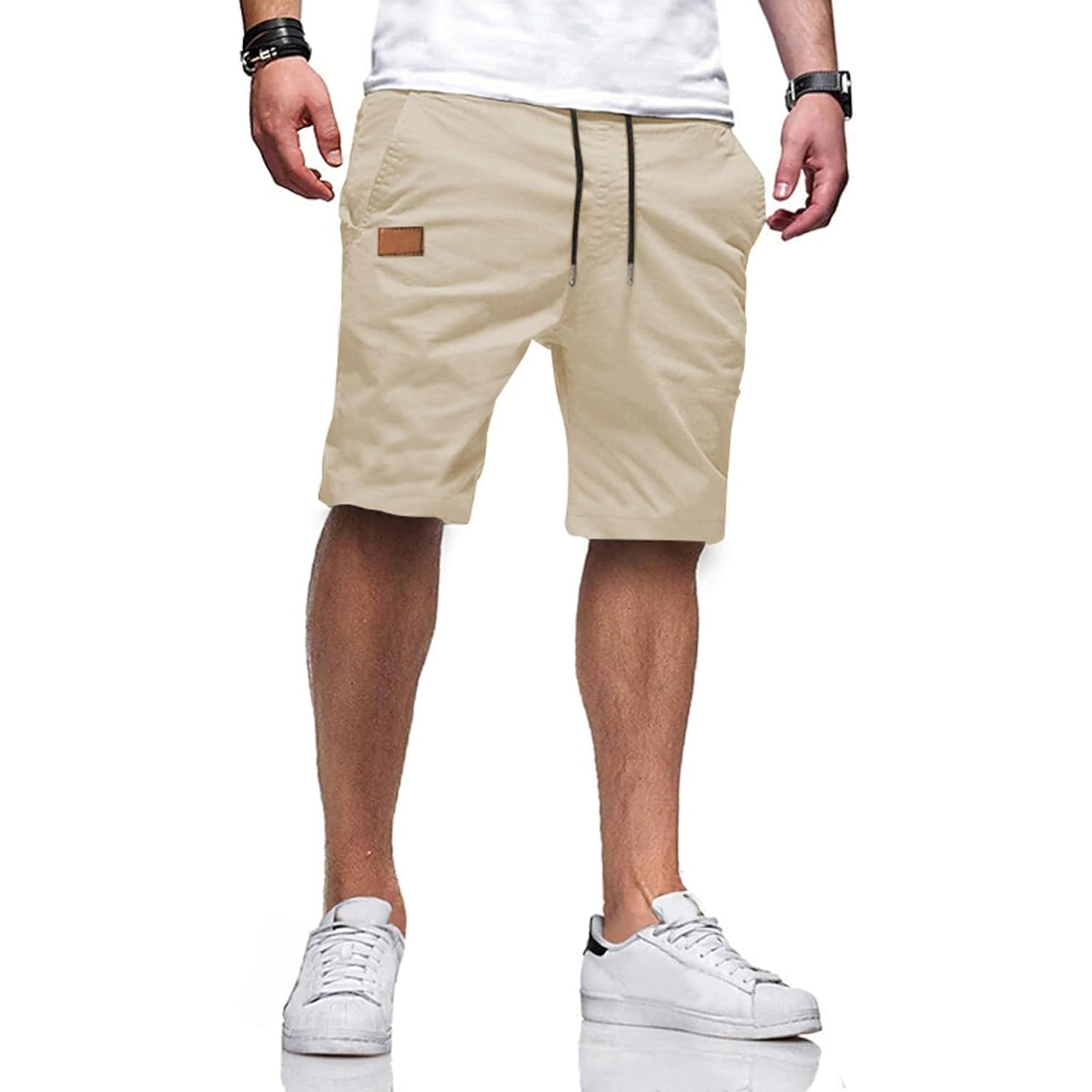 Casual Drawstring Summer Chino-Waves And Trunks