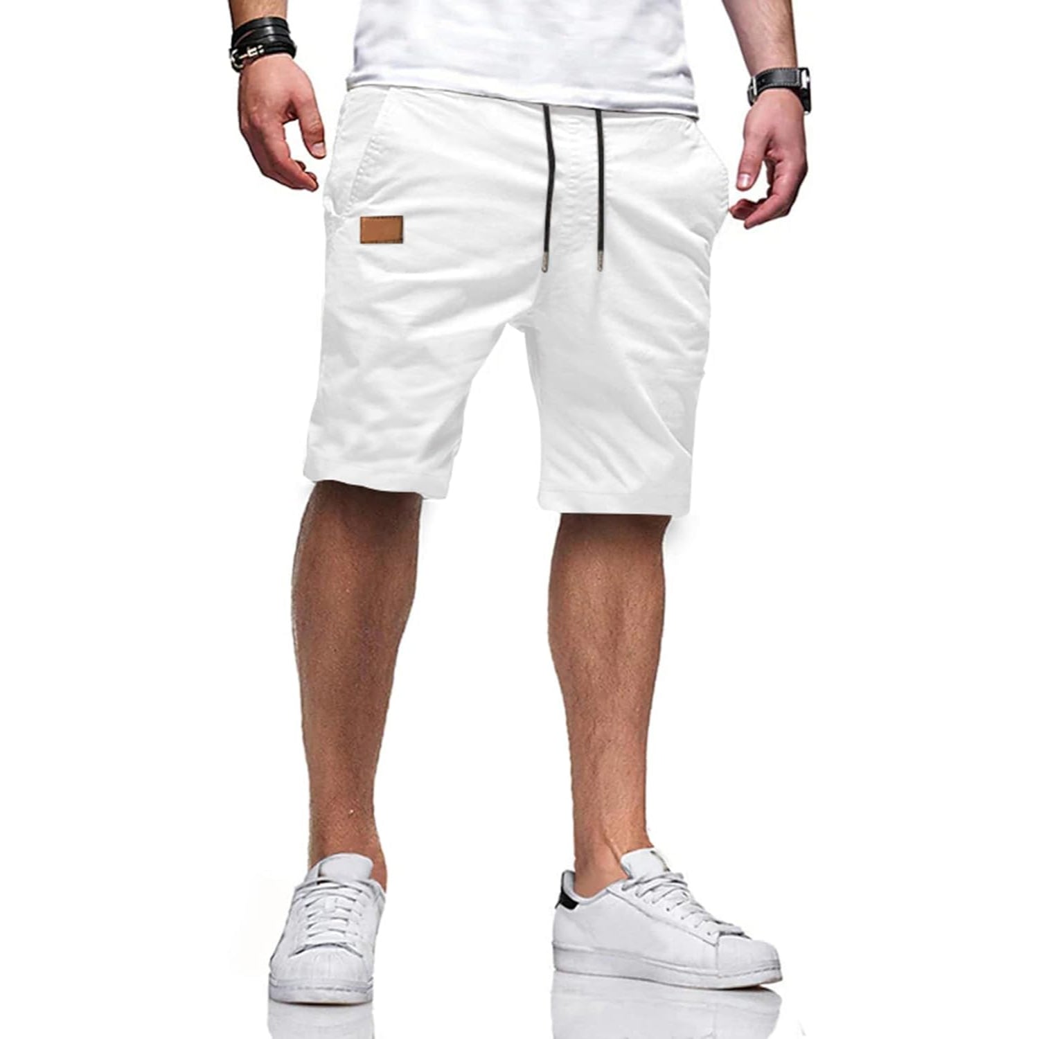 Casual Drawstring Summer Chino-Waves And Trunks