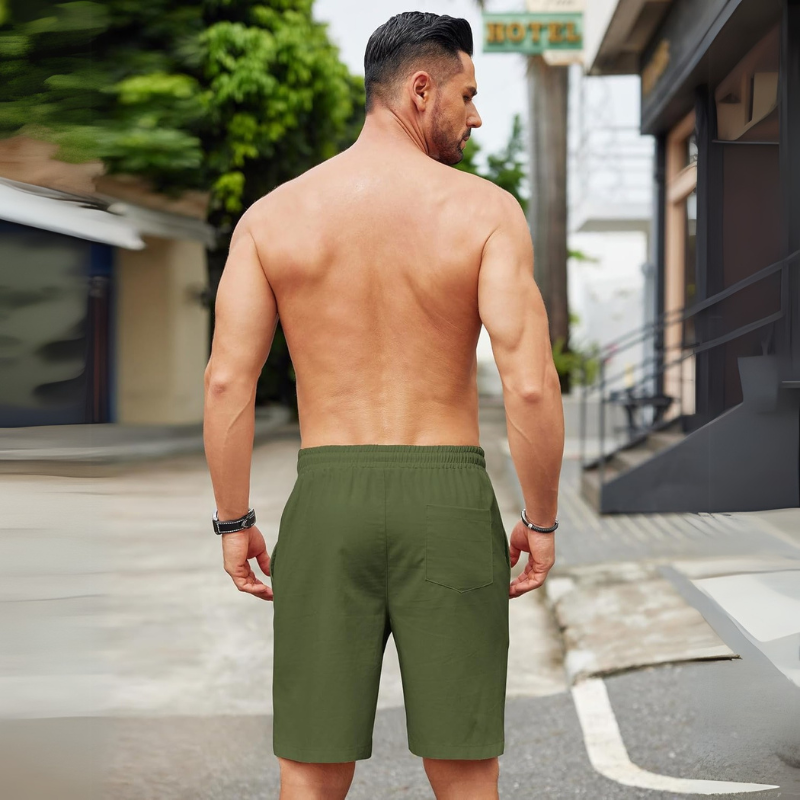 Casual Linen Vacation Shorts – Lightweight and Summer Essential-Waves And Trunks