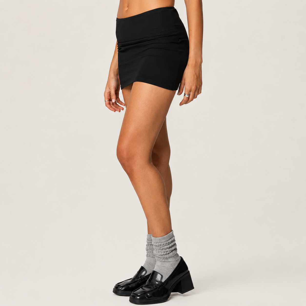 Low Rise Casual Wear Mini Skirt For Women