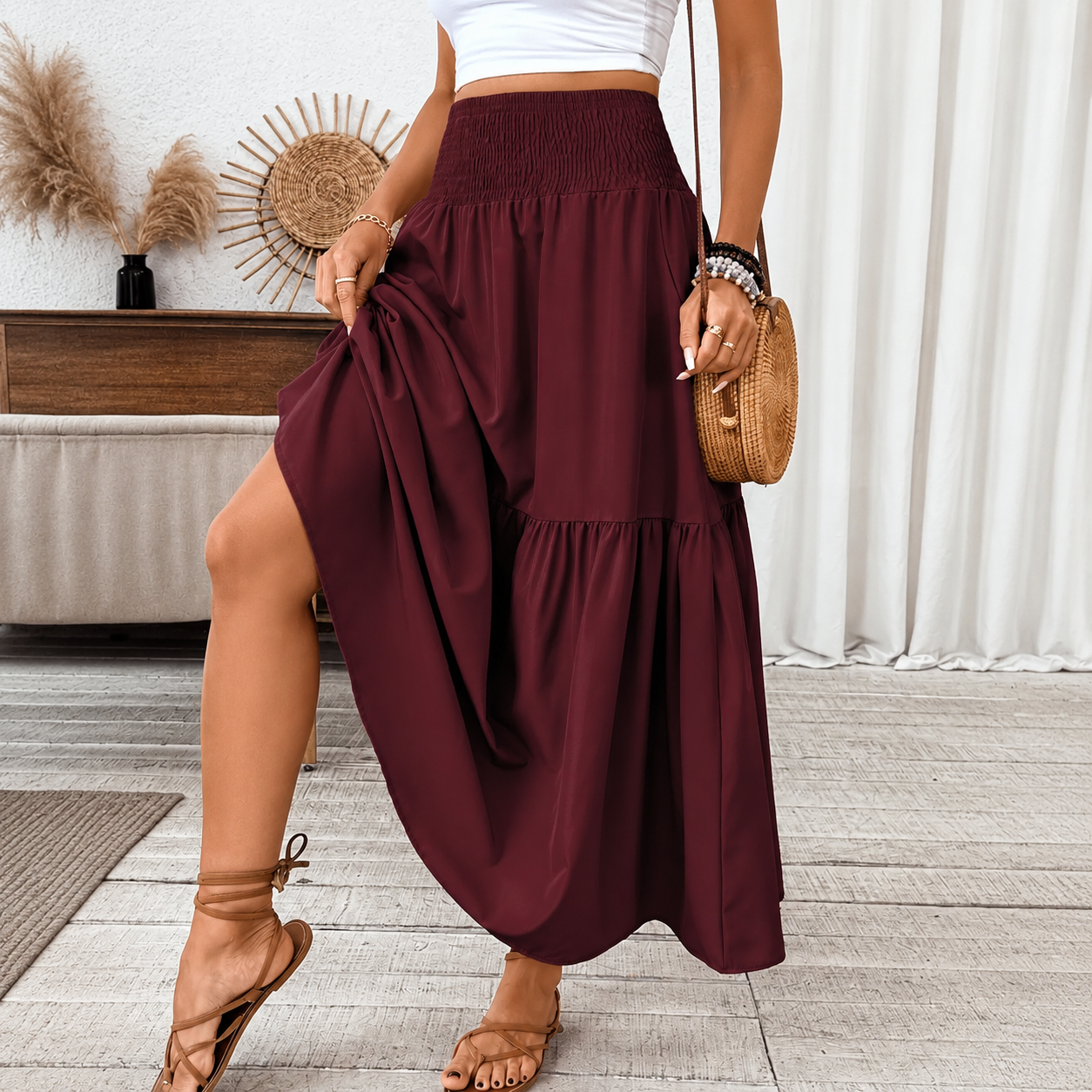 Casual Long A Line Fashion Skirt For Women