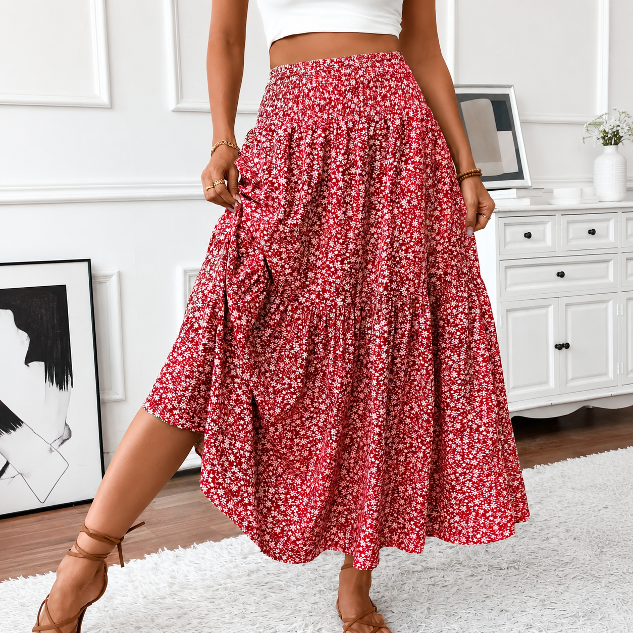 Casual Long A Line Fashion Skirt For Women
