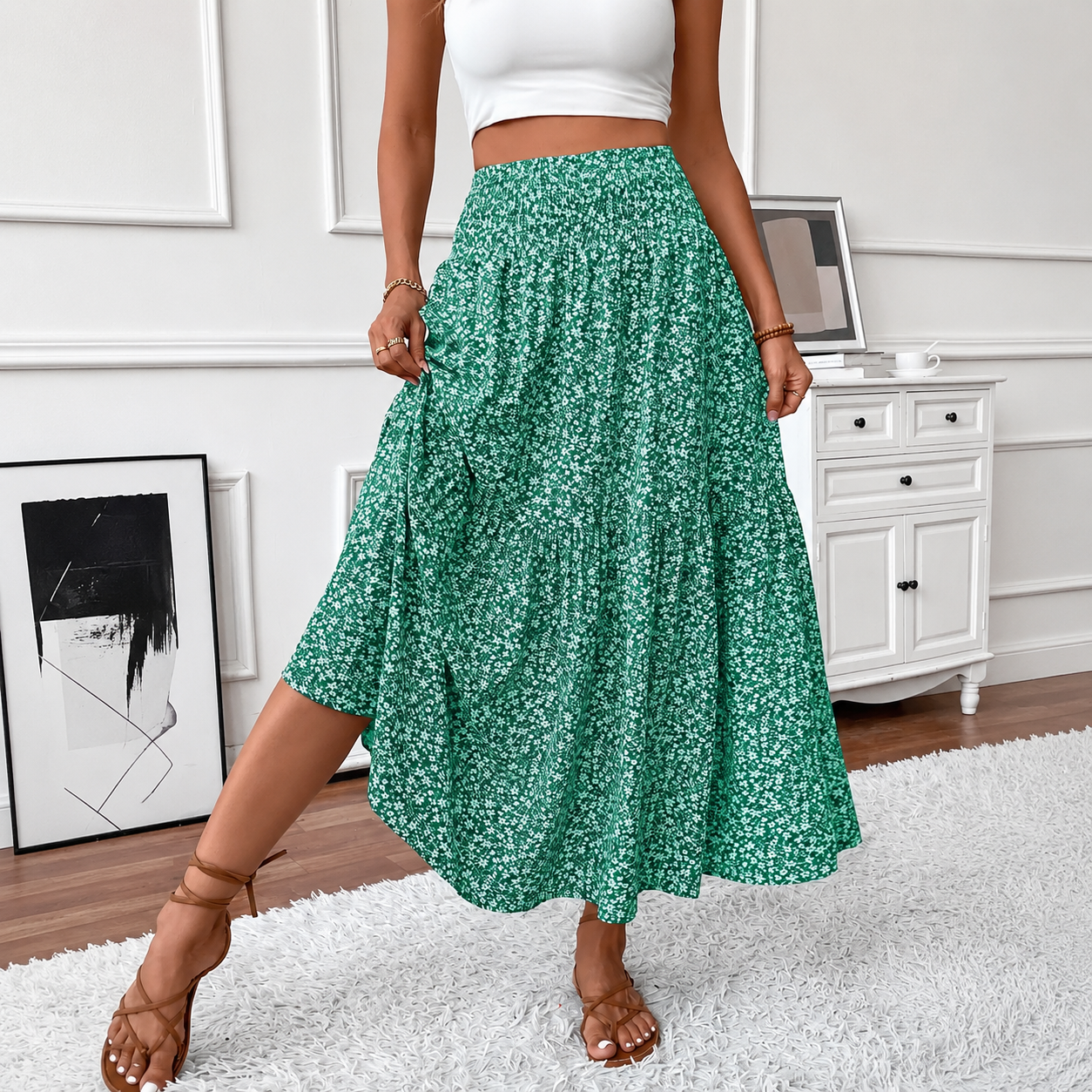 Casual Long A Line Fashion Skirt For Women