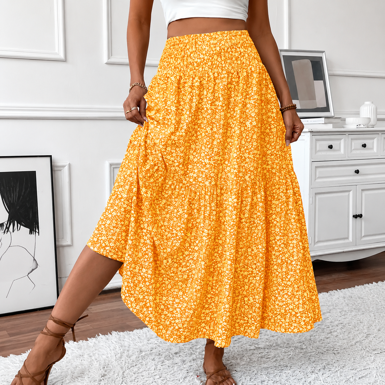 Casual Long A Line Fashion Skirt For Women