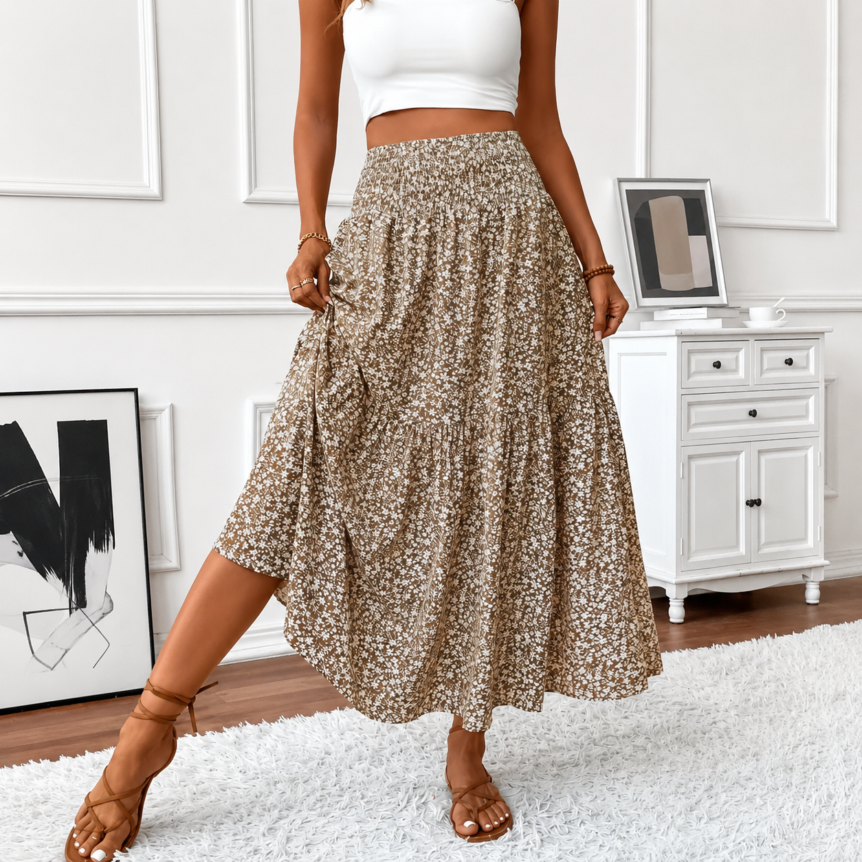 Casual Long A Line Fashion Skirt For Women