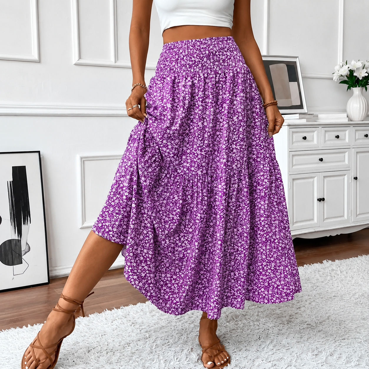 Casual Long A Line Fashion Skirt For Women