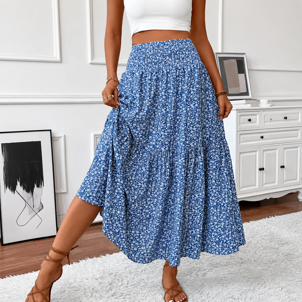 Casual Long A Line Fashion Skirt For Women
